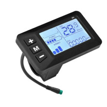 E-Bike 5-Pin LCD Speed Display Waterproof 24V 36V 48V compatible with Electric Scooters Brushless Controller 210mm Wire Waterproof Plug