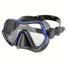Professionelle Tauchmaske mit weitem Sichtfeld, gehärtetem Glas und Silikondichtung für Unterwasseraktivitäten