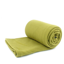 Sacco a pelo e coperta in pile per campeggio, ufficio e casa, verde erba, 183 cm x 166 cm