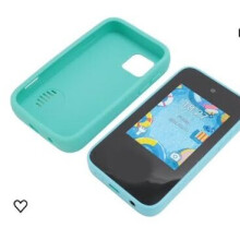 Grünes Lern-Smartphone für Kinder mit Micro-USB-Ladeanschluss, interaktives Spielzeug für Kleinkinder mit beleuchteten Seiten