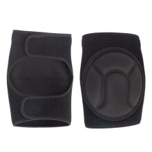 Rodilleras antideslizantes con acolchado grueso de espuma EVA para deportes, color negro, talla L