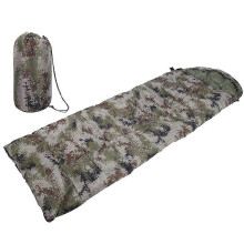 Outdoor-Schlafsack in Tarnfarben, 190 cm, wasserdicht und tragbar für Camping, Wandern und Reisen mit Hohlfaserisolierung.