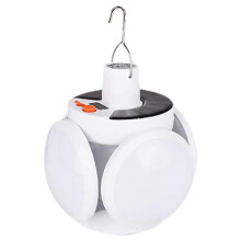 Solarbetriebene Faltlampe mit Solarladung, 45 LEDs, 5 Modi, IP55 wasserdicht für den Außenbereich