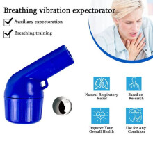 Breathing Trainer Blue Plastic for Mucus Clearance and Improved Breathing