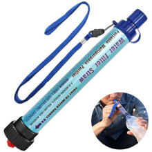 Persönlicher Wasserfilter 200 cm tragbar für Outdoor Camping Wandern mit 0,1 Mikron 4-Stufen Filtersystem