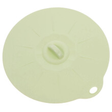 Silikondeckel für Schüsseln, Töpfe und Tassen, 14 cm, grün, luftdichter Verschluss für Mikrowelle