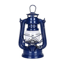 Lampe à pétrole vintage décorative, lampe de camping portable en rouge, vert et bleu