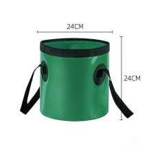 Grüner, tragbarer 10-Liter-Faltwasserbehälter für Camping, Wandern, Angeln, Gartenarbeit und Reisen