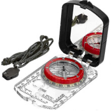 Orienteering Compass with Sighting Mirror, Adjustable Declination, Clinometer and LED Light for Hiking