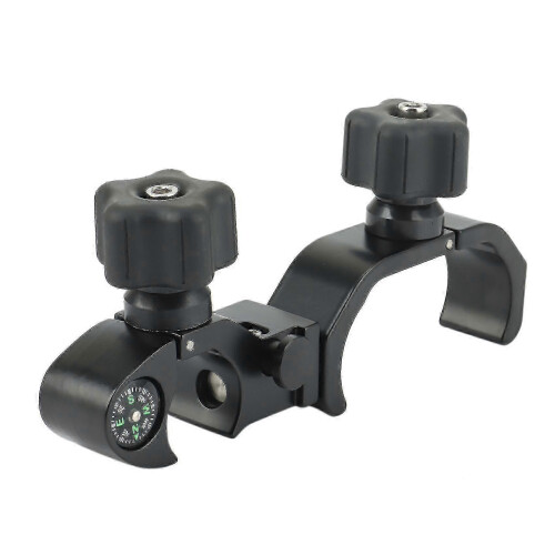 Quick Release Pole Clamp with GPS & Compass Mount for Total Station TSC3 Data Collector Cradle