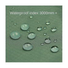 Toldo exterior impermeable de 4x4 m, color verde, para camping, playa y protección solar.