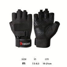 Gants de sport demi-doigts, antidérapants et respirants pour le fitness, le cyclisme et l'haltérophilie.