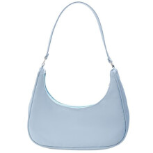 Crossbodytas voor dames, blauw nylon, nieuwe trend 2024, lichtgewicht kleine schoudertas in dumplingstijl