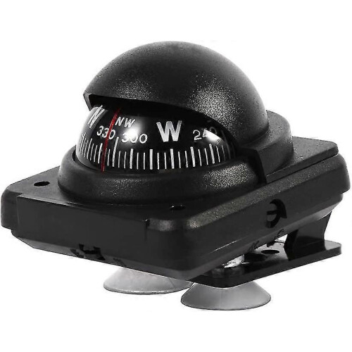 Portable Car Compass with Bracket Mount, Waterproof Marine Navigation for Dashboard