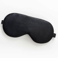 Maschera per dormire e viaggiare in seta naturale, maschera per gli occhi ipoallergenica regolabile per il relax