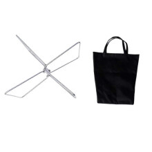 Support pliable pour glacière d'extérieur, étagère métallique pliable pour camping, pêche, barbecue, seau à eau