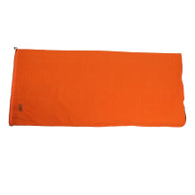 Fodera per sacco a pelo in pile rosso-arancio per campeggio, coperta morbida e calda per viaggi