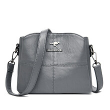 3-laags leren dameshandtas, kleine schoudertas, crossbodytas