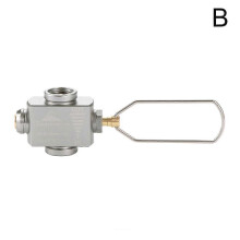 Campinggas-Nachfülladapterventil für Kartuschen, Aluminium- und Kupferanschluss für Outdoor-Kocher