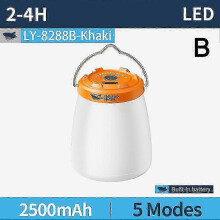 Lanterne de camping LED rechargeable avec crochet, lampe de tente portable USB pour la randonnée et la pêche en plein air.