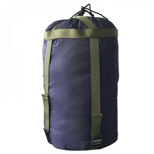 Compression Stuff Sack, Water-Resistant Nylon, Drawstring & Buckle Closure for Outdoor Gear