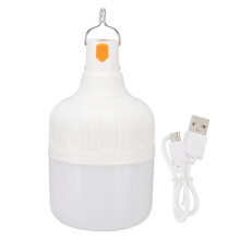 Wiederaufladbare LED-Notlampe mit USB-Anschluss und Haken, 80 W, tragbare Outdoor-Campinglampe für Stromausfälle