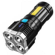 Wiederaufladbare LED-Taschenlampe mit 4 Leuchtmodi, 4022 Lumen für Gassigehen, Wandern, Camping und Notfälle