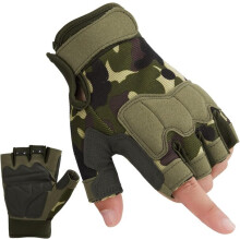 Gants sans doigts rembourrés et respirants pour homme, idéaux pour le cyclisme, poignet ajustable et les sports de plein air