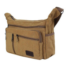 Herren Outdoor Retro Canvas Schultertasche Großes Fassungsvermögen Wasserdichter Reiserucksack
