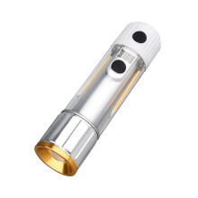Rechargeable LED Flashlight with Magnet, Power Bank and Water-Resistant Design for Outdoor Camping and Emergencies