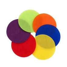 Carpet Spot Markers Stickers 30 Pieces Nylon Material 6 Colours for Classroom Games Training