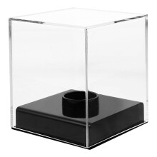 Baseball Display Case Transparent Acrylic Sports Ball Storage Holder for Souvenir Tennis Balls Indoor Home Use 11.2 x 9.7 x 9.7cm