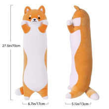 Soft Toy Dog Large Shiba Inu Plush Figure for Nursery Living Room