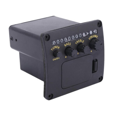 Pickup and Preamp System Compatible with Acoustic Guitars Complete Installation Kit