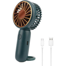USB Desk Fan, Portable with Sturdy Hook Stand, 3 Adjustable Speeds, Power Indicator, 75g