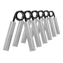 Hand Grip Strengthener Set 6 Pcs 100LB-350LB Resistance High Carbon Steel Aluminium Handle Fitness Hand Trainer