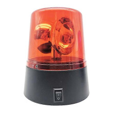 LED Strobe Light 3 Inch Rotating Flashing Beacon with Suction Cup, IP44, Battery Powered, Red/Blue Plastic, for DJ Stage Party Bar