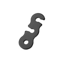Hebilla de cuerda de aluminio de 3 orificios, ajustador para tiendas de campaña y toldos, diseño antideslizante.