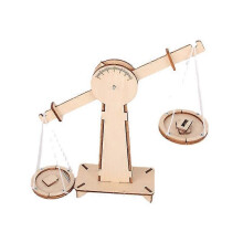 Balancing Scale Kits KAESIDIY Wooden DIY Math Learning Educational Toy for Children School Science Experiment 16.5cm x 17.5cm