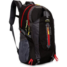 Large Hiking Backpack 55L, Dimensions 53x30x16 cm, Padded Shoulder Straps, Compression Straps for Trekking Poles