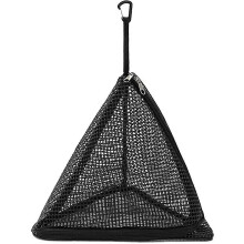 Hängendes Aufbewahrungsnetz aus PVC-Netzgewebe für drinnen und draußen, Camping, Schwarz, 50 x 40 x 25 cm, faltbar
