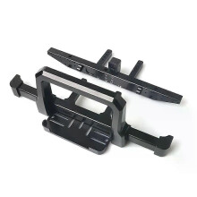 Aluminium Front Rear Bumper Set compatible with Traxxas TRX-4 Defender 1/10 RC Crawler with Winch Tow Hook Mount CNC Machined