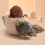 Cat Toy Touch-Activated Fluttering Sparrow USB Rechargeable Interactive Exercise Toy 1