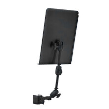 Drum Kit Music Stand Portable Foldable for Tablet Computer Electronic Drum Setup Black Plastic Metal Construction