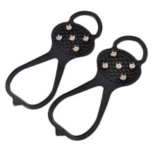 Non-Slip Steel Crampons for Shoes, Wear-Resistant Rustproof Traction for Snow Mud Hiking