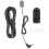 Violin Pickup Passive Piezo compatible with Guitar Banjo Mandolin String Instruments with Volume Tone Controller 3m Audio Cable Black Plastic 1