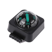 Adjustable Car Compass Ball for Navigation, Liquid-Filled, with Non-Slip Sticker Base