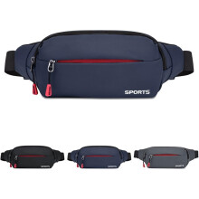 Waist Bag with Adjustable Belt 84-118cm & Breathable Mesh Back for Sports