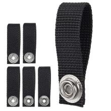 Ice Hockey Helmet Chin Strap Detachable Single Snap - Black 6 Pack