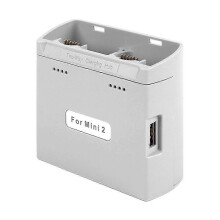 Drone Battery Charging Hub Compatible with Mini 4K Mini 2 Mini SE Mini 2 SE 2-Port Two-Way PD Fast Charging Portable Grey ABS Drone Accessory